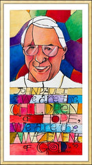Wall Frame Gold - Pope John Paul I by M. McGrath