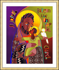 Wall Frame Gold - St. Joseph Patron of Universal Church by M. McGrath
