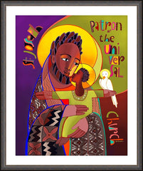 Wall Frame Espresso - St. Joseph Patron of Universal Church by M. McGrath