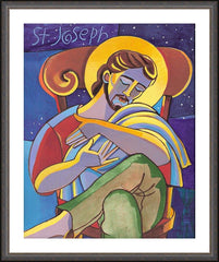 Wall Frame Espresso - St. Joseph by M. McGrath