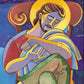 Wall Frame Gold, Matted - St. Joseph by M. McGrath