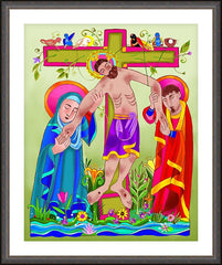 Wall Frame Espresso - Jesus: Tree of Life by M. McGrath