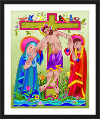 Wall Frame Black - Jesus: Tree of Life by M. McGrath