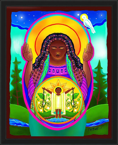 Wall Frame Black - Juneteenth Madonna by Br. Mickey McGrath, OSFS - Trinity Stores