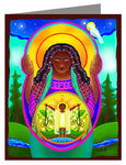 Custom Text Note Card - Juneteenth Madonna by M. McGrath