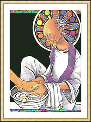Wall Frame Gold - St. John Vianney by M. McGrath