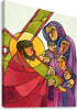 Canvas Print - Stations of the Cross - 8 Jesus Meets the Women of Jerusalem by Br. Mickey McGrath, OSFS - Trinity Stores