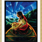 Wall Frame Gold, Matted - St. Kateri Tekakwitha by Br. Mickey McGrath, OSFS - Trinity Stores