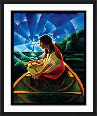 Wall Frame Black - St. Kateri Tekakwitha by M. McGrath