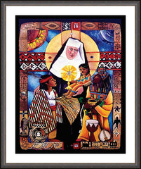 Wall Frame Espresso - St. Katharine Drexel by M. McGrath