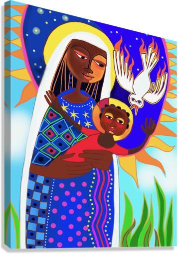 Canvas Print - Kenya Madonna and Child by Br. Mickey McGrath, OSFS - Trinity Stores