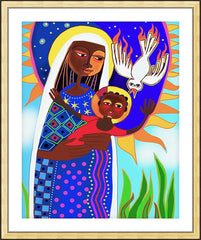 Wall Frame Gold - Kenya Madonna and Child by M. McGrath