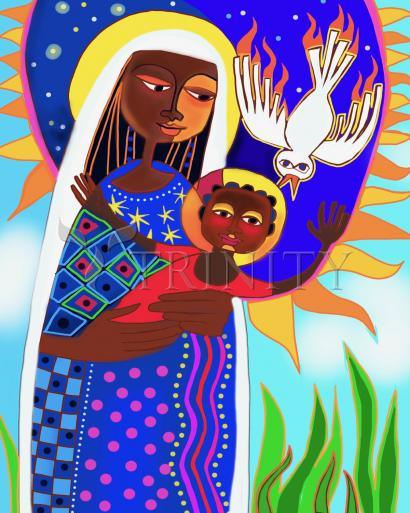 Canvas Print - Kenya Madonna and Child by Br. Mickey McGrath, OSFS - Trinity Stores