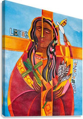 Canvas Print - Jesus I Love You - Lesos Konoronhkwa by M. McGrath