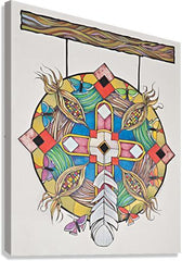 Canvas Print - St. Kateri Tekakwitha's Mandala by M. McGrath
