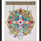 Wall Frame Black, Matted - St. Kateri Tekakwitha's Mandala by Br. Mickey McGrath, OSFS - Trinity Stores