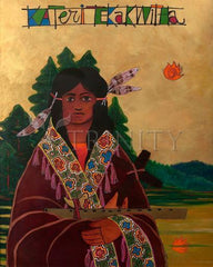 Metal Print - St. Kateri Tekakwitha by M. McGrath