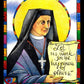 Wall Frame Gold, Matted - St. Leonie Aviat by Br. Mickey McGrath, OSFS - Trinity Stores