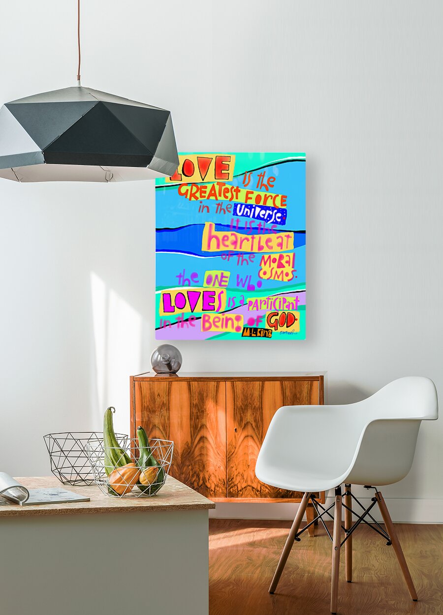 Love is the Greatest Force in the Universe - Metal Print