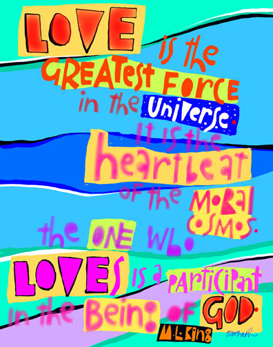 Love is the Greatest Force in the Universe - Metal Print