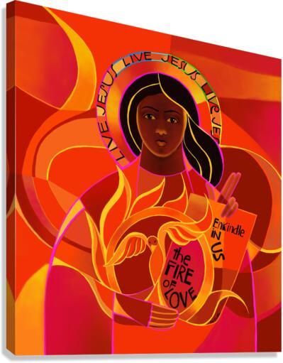Canvas Print - Our Lady of Light, Pentecost by Br. Mickey McGrath, OSFS - Trinity Stores