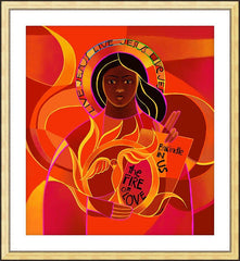 Wall Frame Gold - Our Lady of Light, Pentecost by M. McGrath