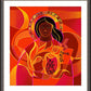 Wall Frame Espresso, Matted - Our Lady of Light, Pentecost by Br. Mickey McGrath, OSFS - Trinity Stores
