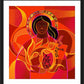 Wall Frame Black, Matted - Our Lady of Light, Pentecost by M. McGrath