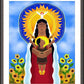 Wall Frame Espresso, Matted - Lakota Madonna with Sunflowers by Br. Mickey McGrath, OSFS - Trinity Stores