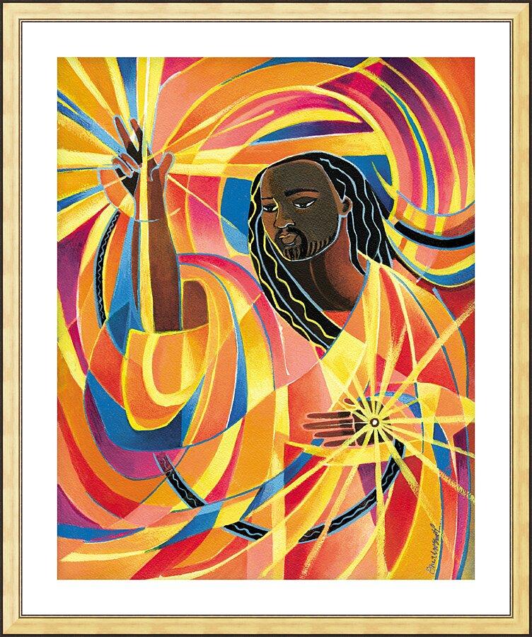 Wall Frame Gold, Matted - Lord of the Dance by Br. Mickey McGrath, OSFS - Trinity Stores