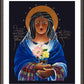 Wall Frame Espresso, Matted - Our Lady of Light: Help of the Addicted by Br. Mickey McGrath, OSFS - Trinity Stores