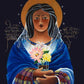 Wall Frame Black, Matted - Our Lady of Light: Help of the Addicted by M. McGrath