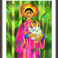 Wall Frame Espresso, Matted - Our Lady of La Vang by Br. Mickey McGrath, OSFS - Trinity Stores
