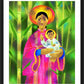 Wall Frame Black, Matted - Our Lady of La Vang by M. McGrath