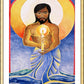 Wall Frame Gold, Matted - Jesus: Light of the World by M. McGrath