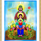 Wall Frame Gold, Matted - Our Lady Protector of Immigrants by M. McGrath