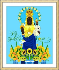 Wall Frame Gold - Life Sweetness and Hope by M. McGrath