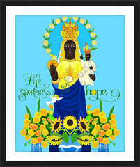 Wall Frame Black - Life Sweetness and Hope by M. McGrath