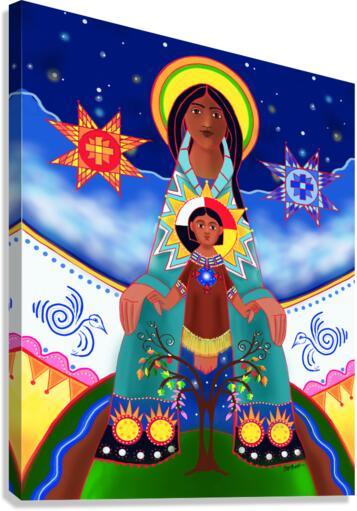 Canvas Print - Lakota Tipi Madonna by M. McGrath