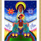 Wall Frame Gold, Matted - Lakota Tipi Madonna by Br. Mickey McGrath, OSFS - Trinity Stores