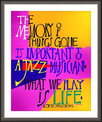 Wall Frame Espresso - Louis Armstrong by M. McGrath