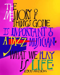 Acrylic Print - Louis Armstrong by M. McGrath