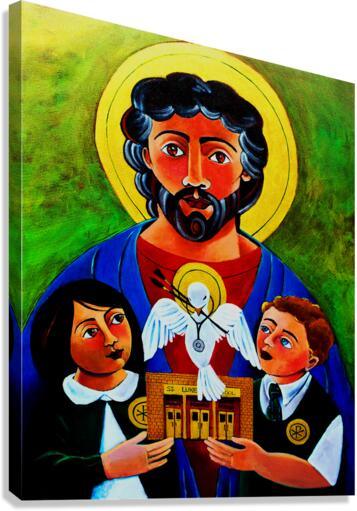 Canvas Print - St. Luke the Evangelist by Br. Mickey McGrath, OSFS - Trinity Stores