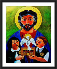 Wall Frame Black - St. Luke the Evangelist by M. McGrath