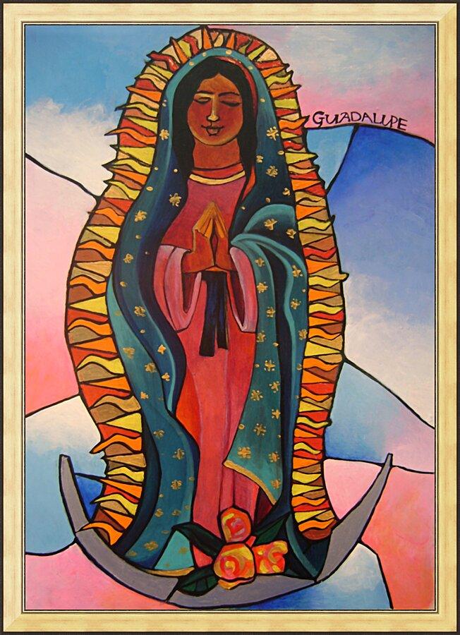 Wall Frame Gold - Our Lady of Guadalupe by Br. Mickey McGrath, OSFS - Trinity Stores