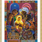 Wall Frame Gold, Matted - Light of the World Nativity by Br. Mickey McGrath, OSFS - Trinity Stores