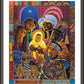 Wall Frame Espresso, Matted - Light of the World Nativity by Br. Mickey McGrath, OSFS - Trinity Stores