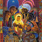 Wall Frame Gold, Matted - Light of the World Nativity by Br. Mickey McGrath, OSFS - Trinity Stores