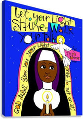 Canvas Print - Sr. Thea Bowman: Let Your Light Shine by M. McGrath