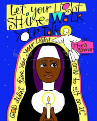 Metal Print - Sr. Thea Bowman: Let Your Light Shine by M. McGrath
